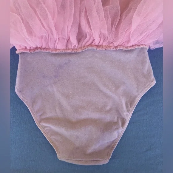 💕🩰💕Disney Princesses Pink Dance Costume with Tulle Skirt - Picture 5 of 7